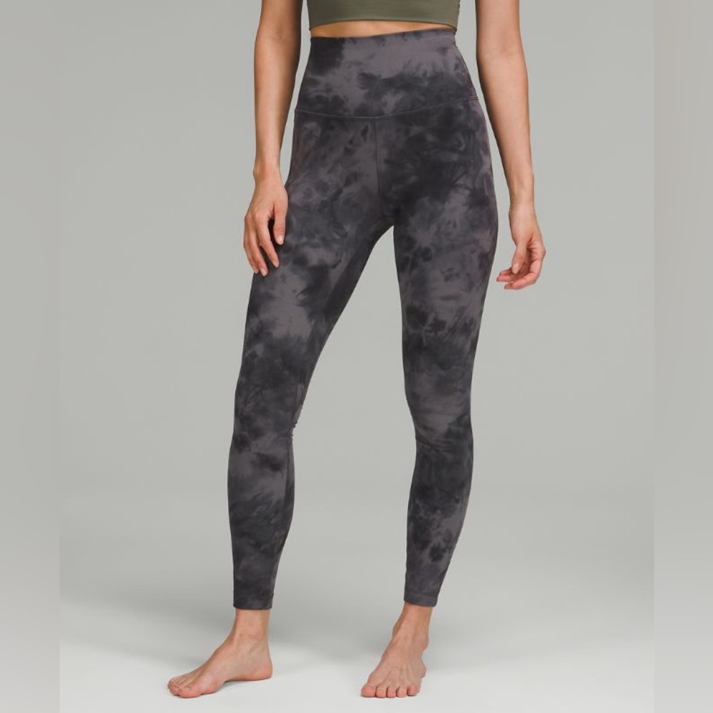 lululemon Align Super High-Rise Pant 
Diamond Dye Pitch Grey Graphite Leggings